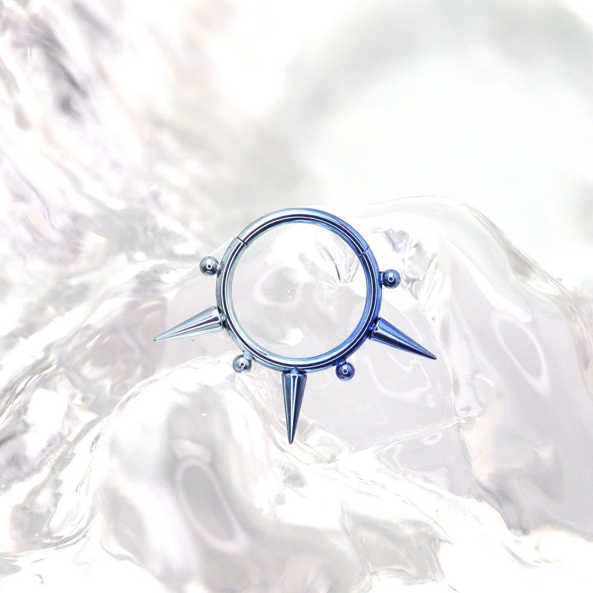 Titanium Spike & Ball Septum Clicker detail 6