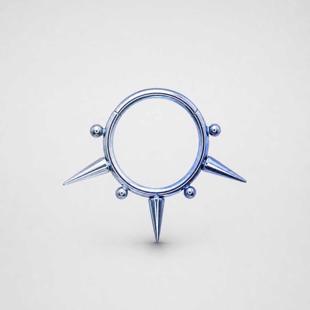Titanium Spike & Ball Septum Clicker detail 9