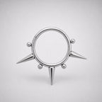 Titanium Spike & Ball Septum Clicker detail 11