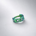 Titanium Four-Leaf Clover Septum Clicker detail 11