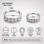 Titanium Four-Leaf Clover Septum Clicker detail 13