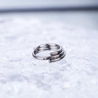 Titanium Triple Hoop Septum Clicker detail 5