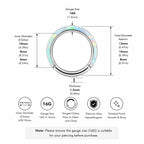 Titanium Opal Septum Clicker detail 9