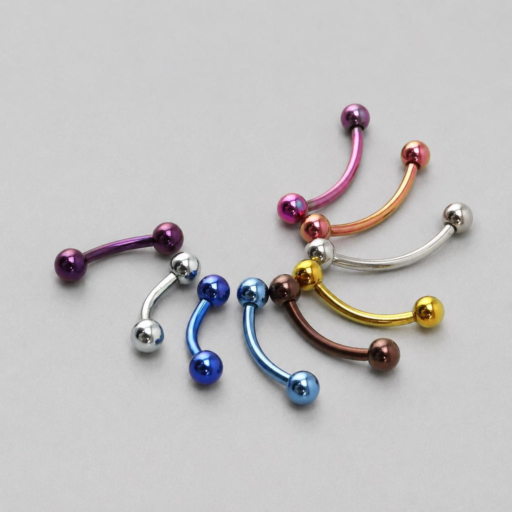 Classic Titanium Curved Barbell detail 7