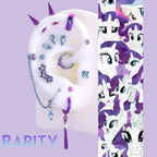 Rarity purple crystal MLP-inspired ear curation set