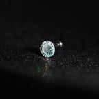 ETSY 4553729999 | IMAGE 4 | Emerald Green Moissanite Flat Back Stud