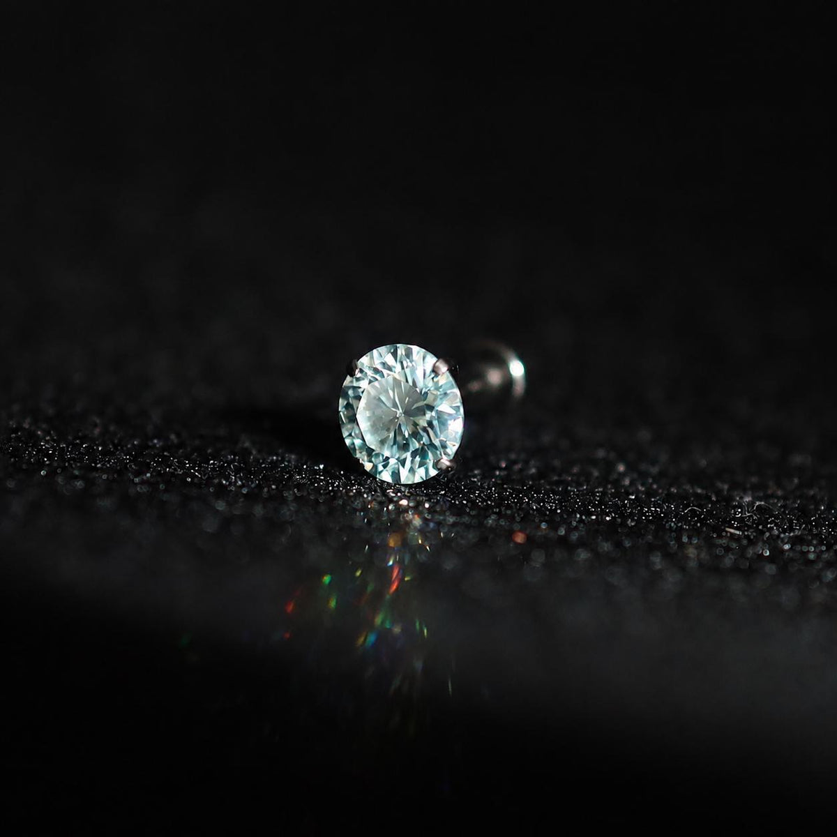 ETSY 4553729999 | IMAGE 4 | Emerald Green Moissanite Flat Back Stud