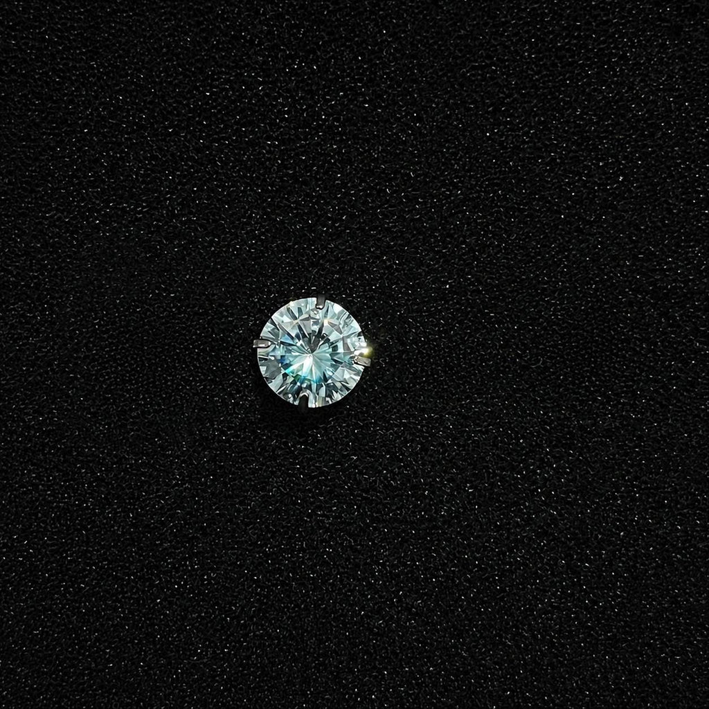 ETSY 4553729999 | IMAGE 5 | Emerald Green Moissanite Flat Back Stud