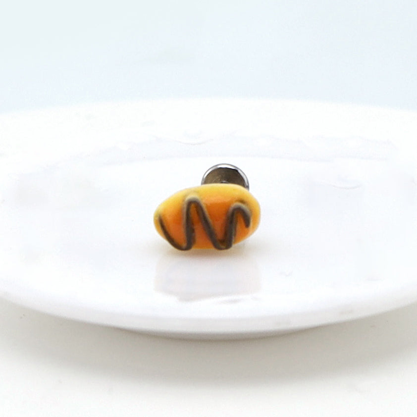 Star Baker - Chocolate Croissant Stainless Steel Ear Studs - product image 8