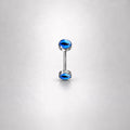 ETSY 4530270929 | IMAGE 7 | Pink Cat Eye Titanium Eyebrow Barbell