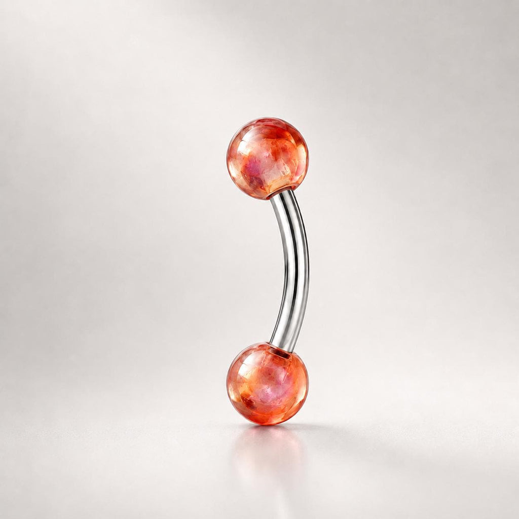 ETSY 4531338574 | IMAGE 5 | Candy Ball Titanium Eyebrow Barbell