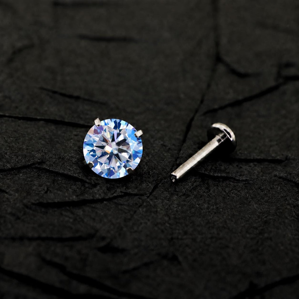 ETSY 4574939599 | IMAGE 3 | Glacier Moissanite Flat Back Stud