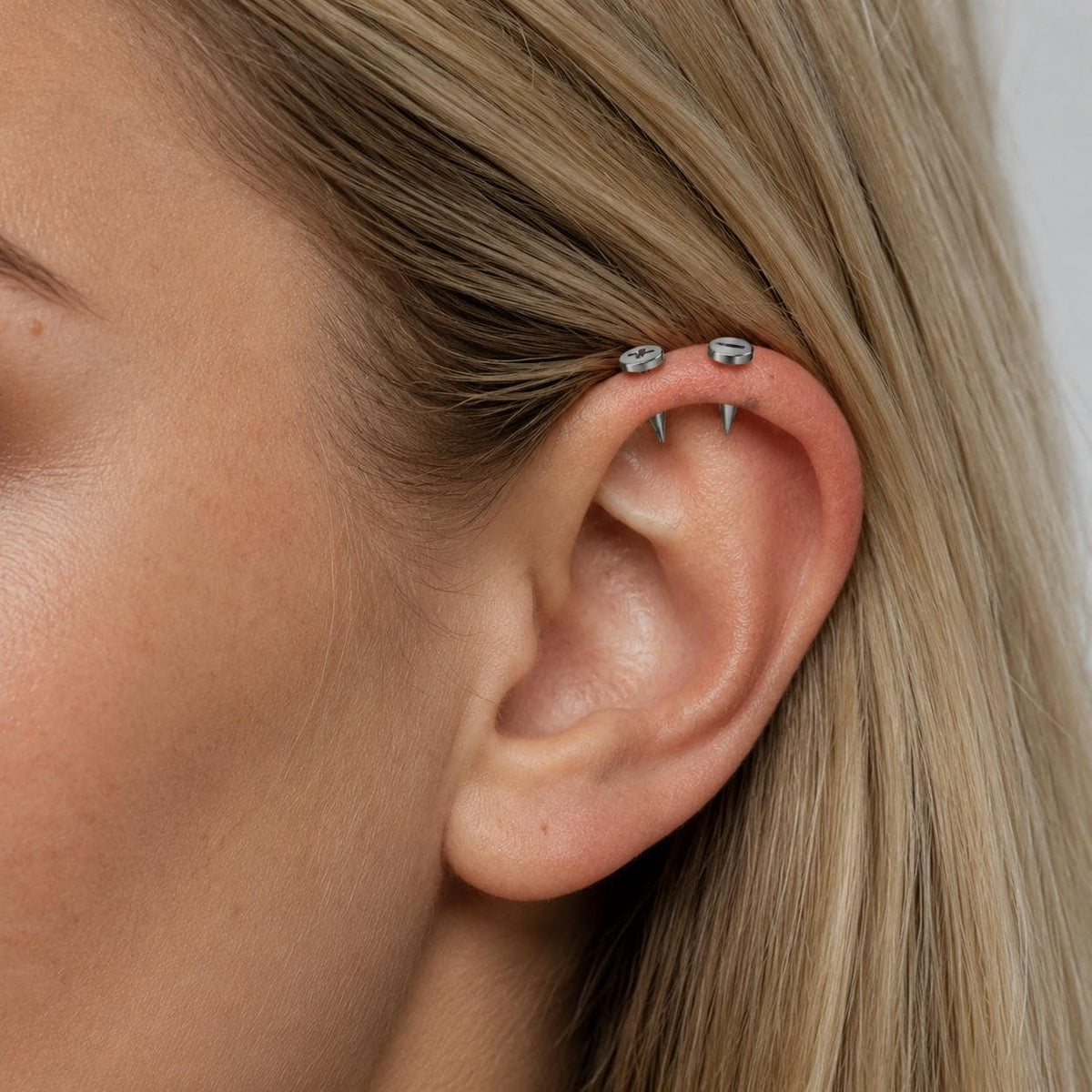 ETSY 4568766621 | IMAGE 2 | Screw Head & Bone Spike-Back Stud