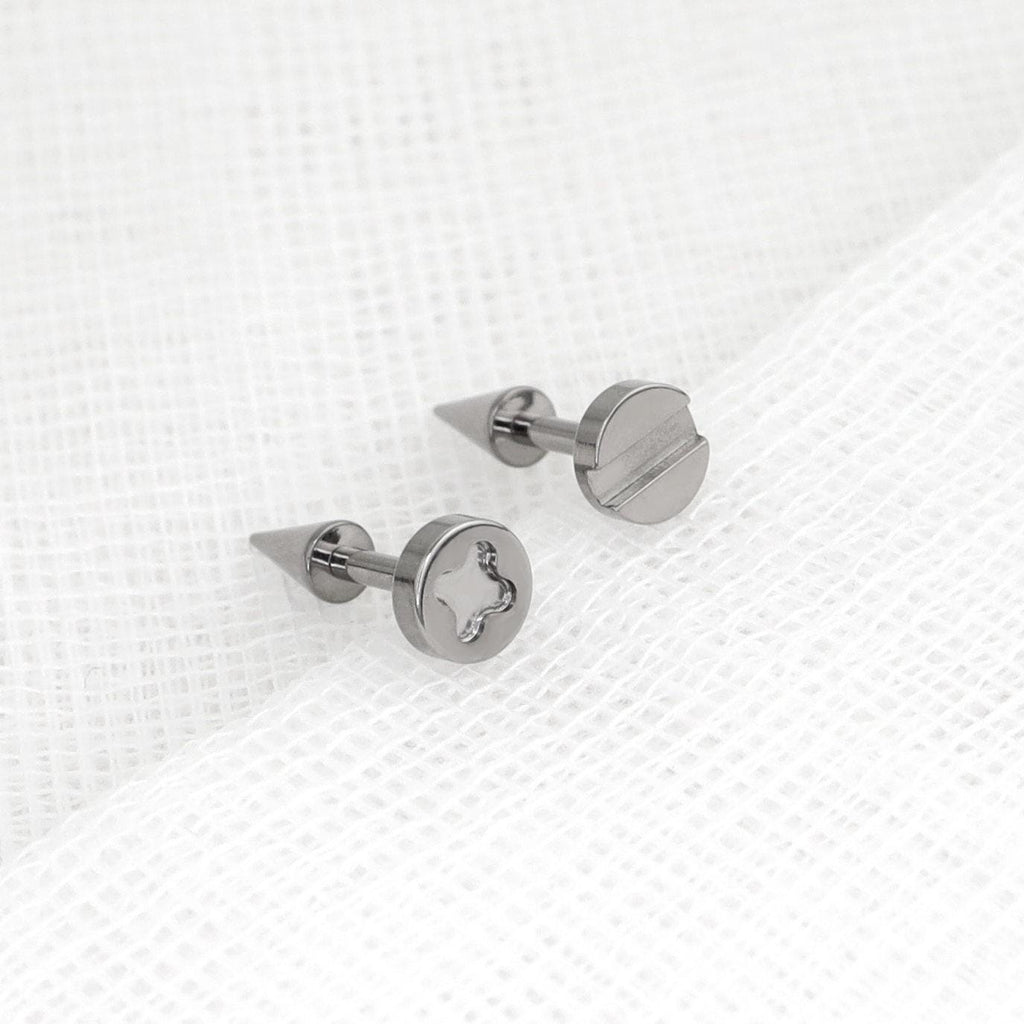 ETSY 4568766621 | IMAGE 3 | Screw Head & Bone Spike-Back Stud