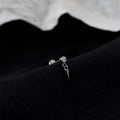 Crystal Spike & Teardrop Dangle Silver | Sting detail 6