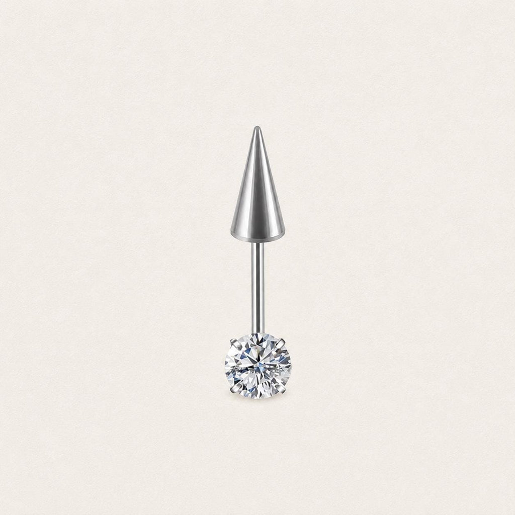 ETSY 4569307791 | IMAGE 11 | Round CZ & Spike Barbell