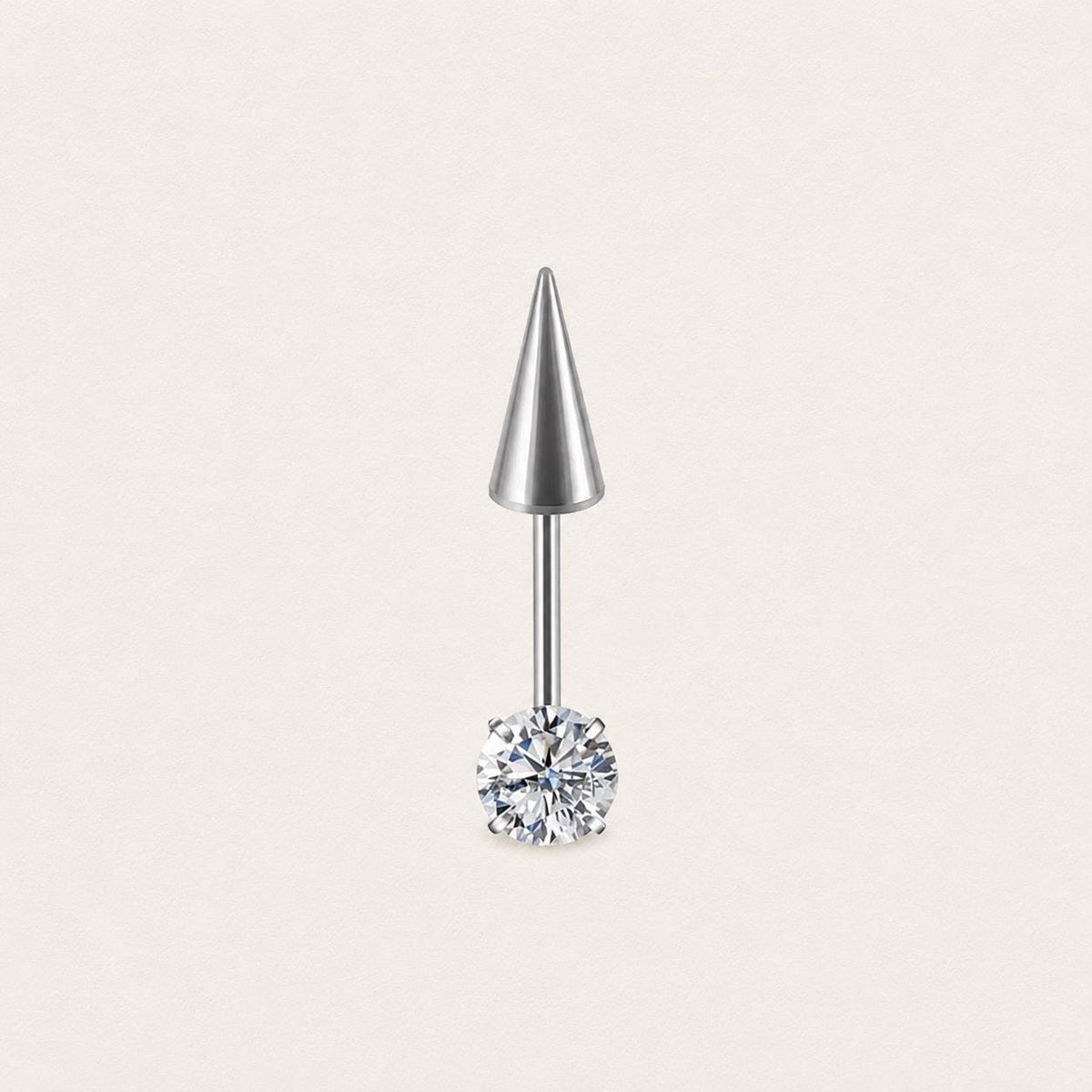 ETSY 4569307791 | IMAGE 11 | Round CZ & Spike Barbell