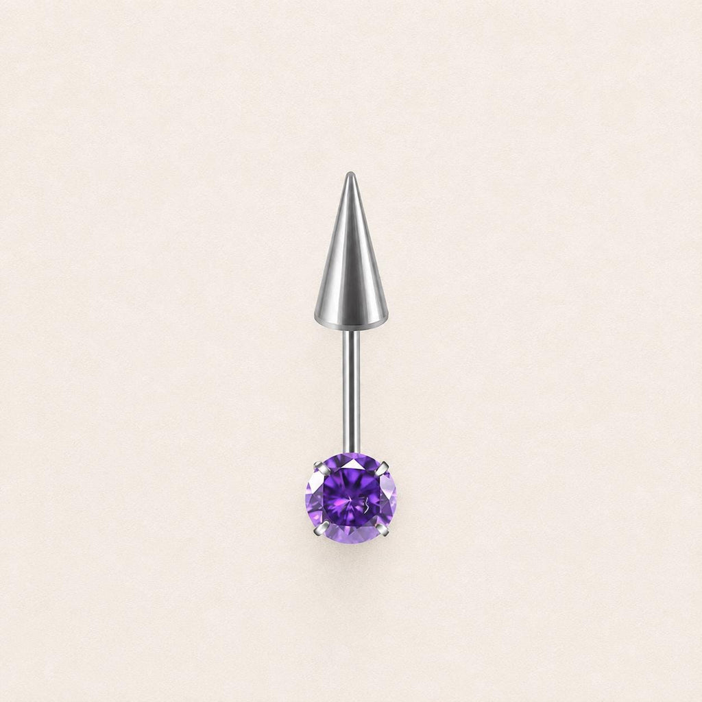 ETSY 4569307791 | IMAGE 12 | Round CZ & Spike Barbell