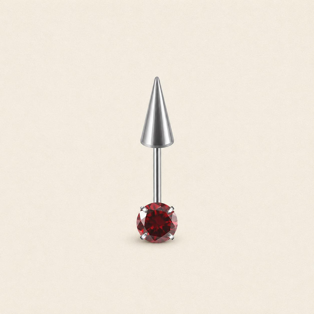 ETSY 4569307791 | IMAGE 13 | Round CZ & Spike Barbell