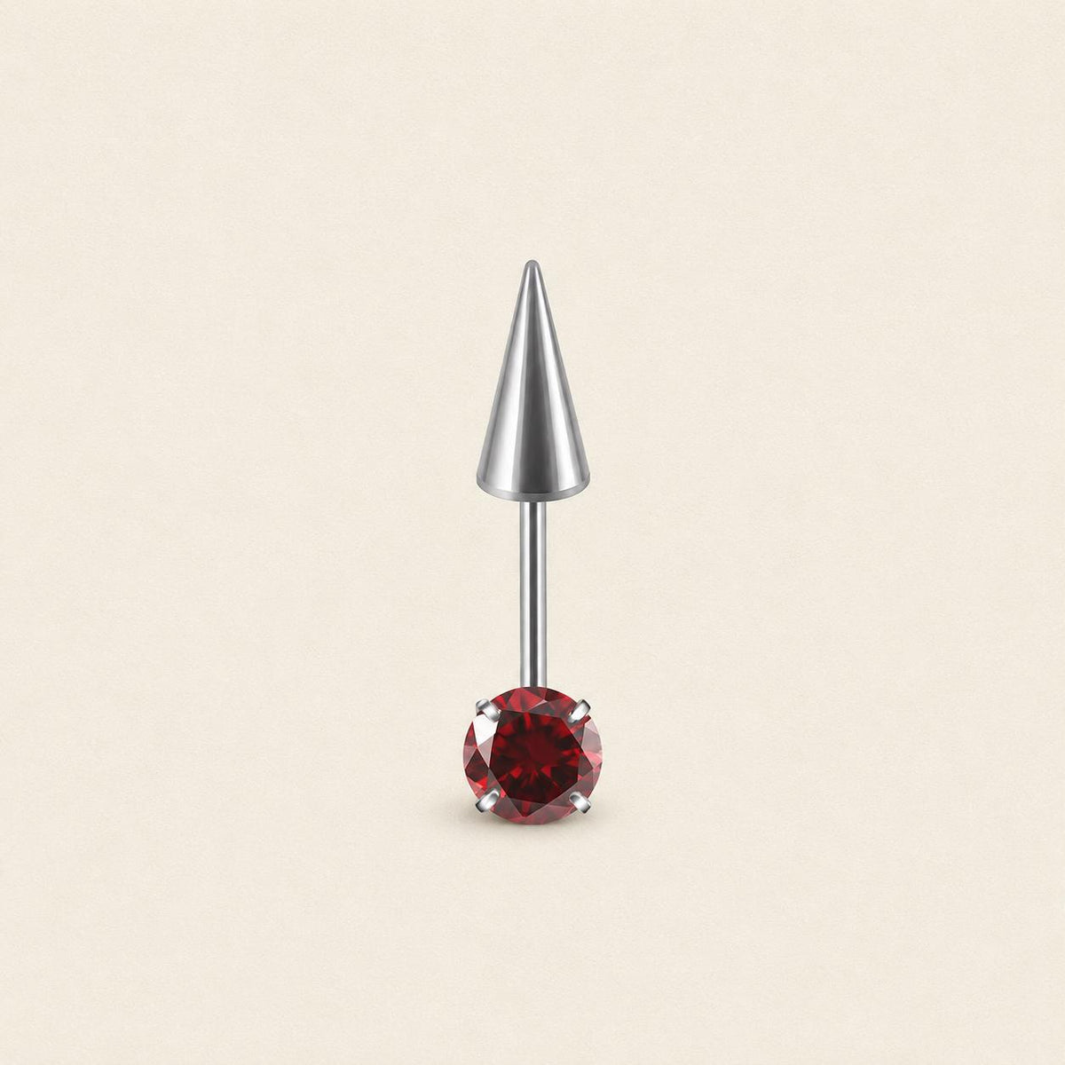 ETSY 4569307791 | IMAGE 13 | Round CZ & Spike Barbell