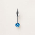 ETSY 4569307791 | IMAGE 14 | Round CZ & Spike Barbell