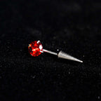 ETSY 4569307791 | IMAGE 5 | Round CZ & Spike Barbell