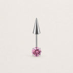 ETSY 4569307791 | IMAGE 7 | Round CZ & Spike Barbell