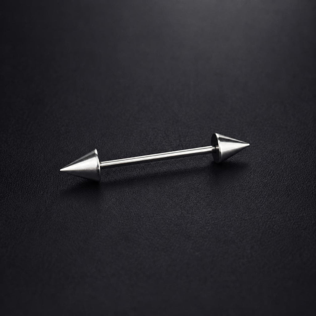 ETSY 4569315919 | IMAGE 10 | Double Spike & Chain Barbell