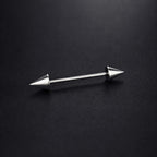 ETSY 4569315919 | IMAGE 10 | Double Spike & Chain Barbell