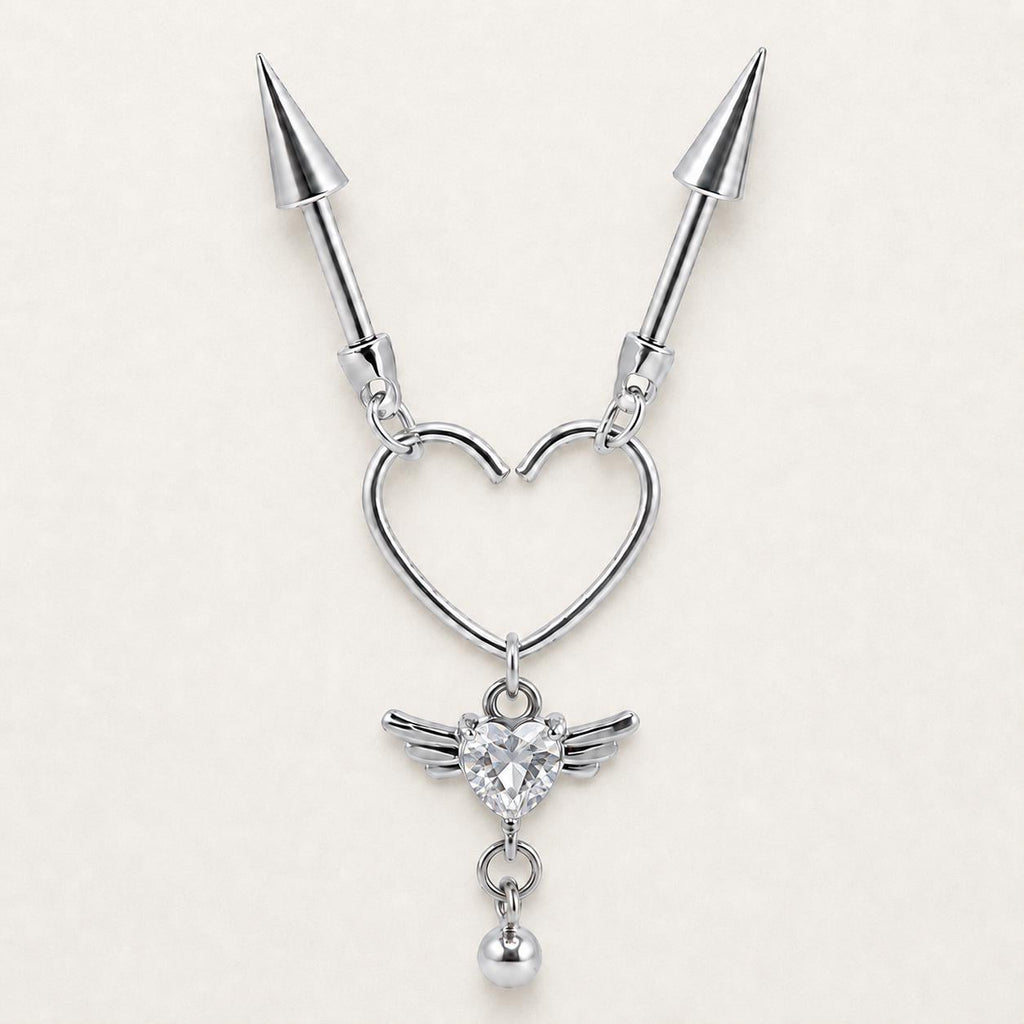 ETSY 4569316362 | IMAGE 7 | Devil Winged Heart Chain