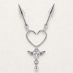 ETSY 4569316362 | IMAGE 7 | Devil Winged Heart Chain
