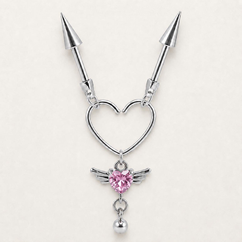 ETSY 4569316362 | IMAGE 8 | Devil Winged Heart Chain