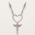 ETSY 4569316362 | IMAGE 8 | Devil Winged Heart Chain