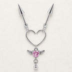 ETSY 4569316362 | IMAGE 8 | Devil Winged Heart Chain