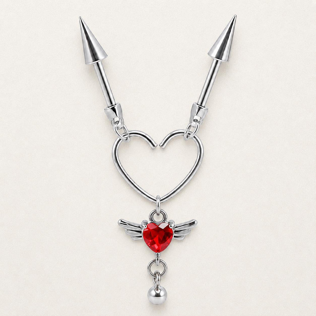 ETSY 4569316362 | IMAGE 9 | Devil Winged Heart Chain