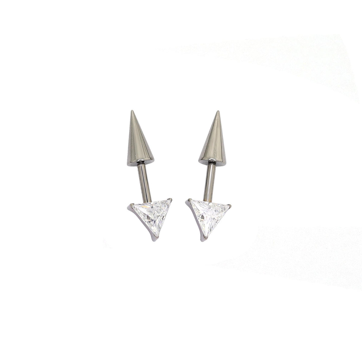 ETSY 4569325871 | IMAGE 5 | Trillion Crystal & Spike Barbell
