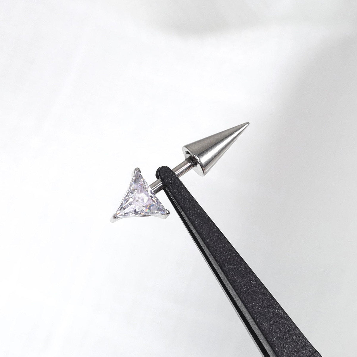ETSY 4569325871 | IMAGE 7 | Trillion Crystal & Spike Barbell