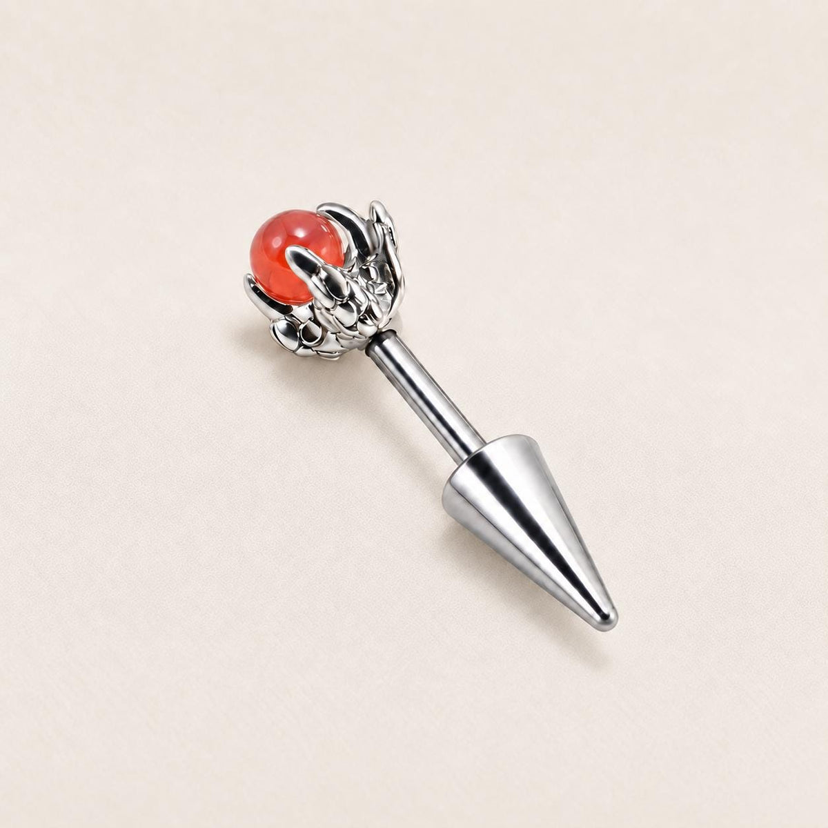 ETSY 4569330607 | IMAGE 11 | Dragon Claw Orb & Spike Barbell