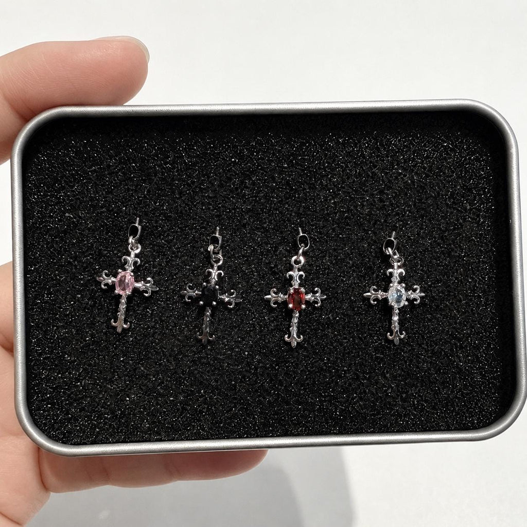 ETSY 4569337374 | IMAGE 3 | Gothic CZ Cross Dangle