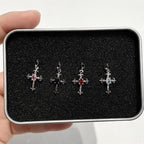 ETSY 4569337374 | IMAGE 3 | Gothic CZ Cross Dangle