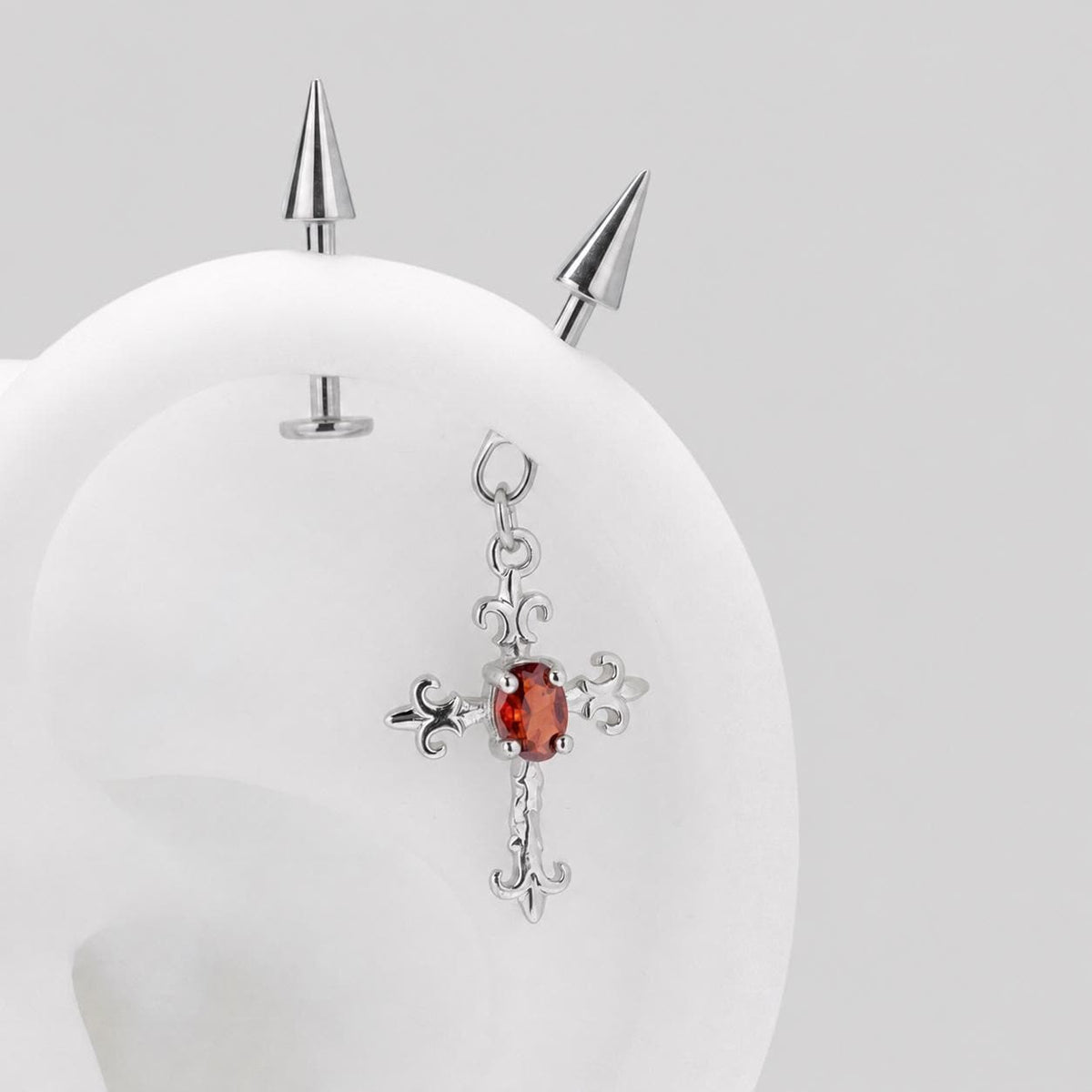 ETSY 4569337374 | IMAGE 4 | Gothic CZ Cross Dangle