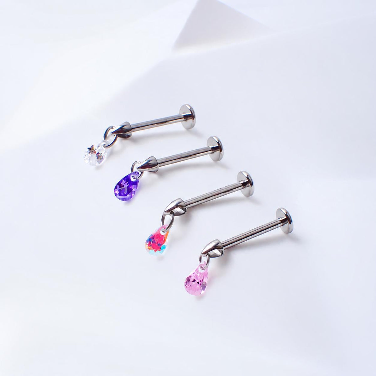 Crystal Dangle Stud detail 3