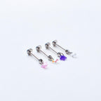 Crystal Dangle Stud detail 4