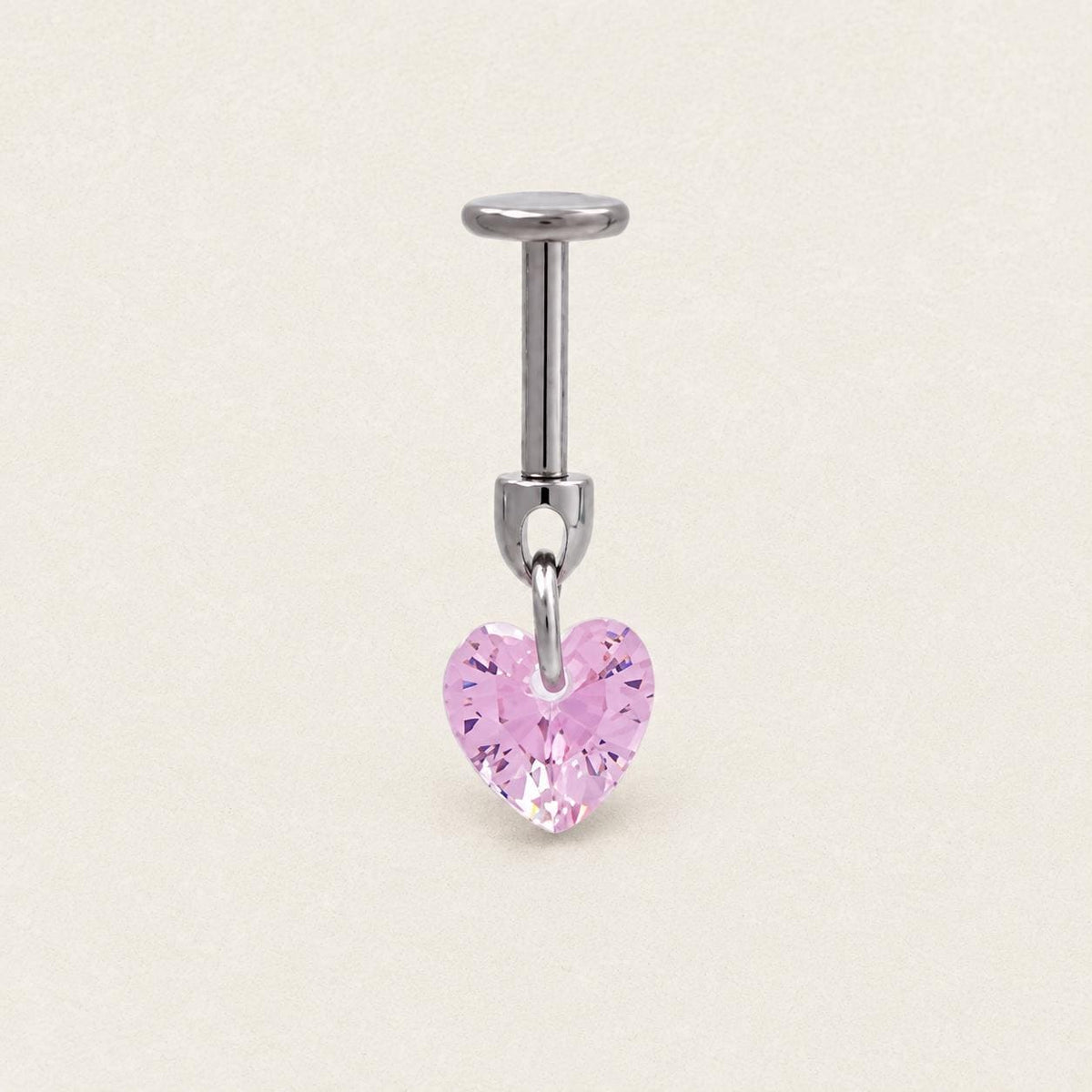 Crystal Dangle Stud Heart｜Rose Dream detail 7