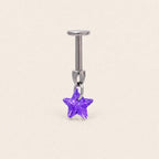 Crystal Dangle Stud Star｜Violet Night detail 17