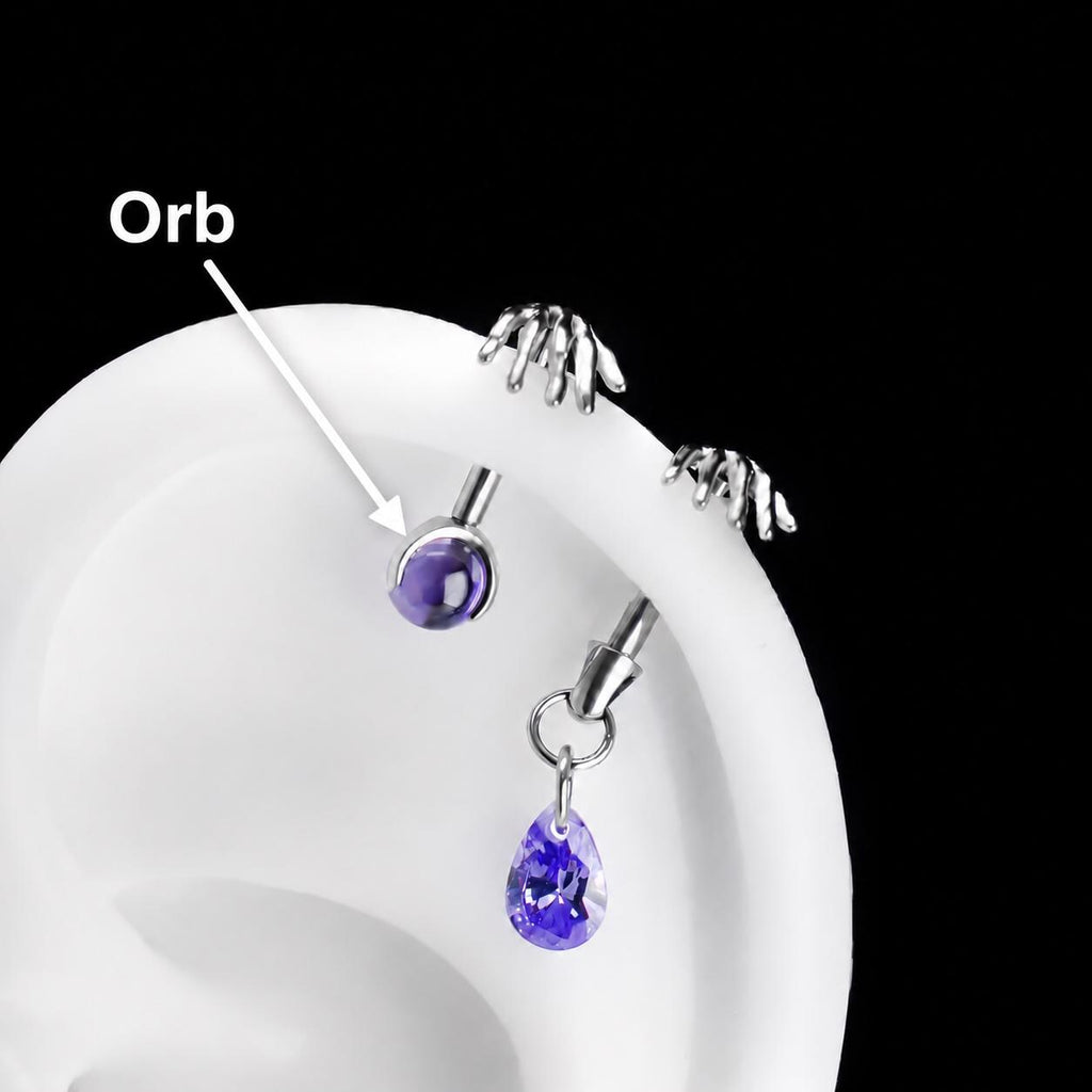 ETSY 4569369228 | IMAGE 10 | Skeleton Hand Crystal Barbell