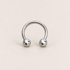 Classic Titanium Horseshoe Ring detail 12
