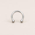 Classic Titanium Horseshoe Ring detail 13