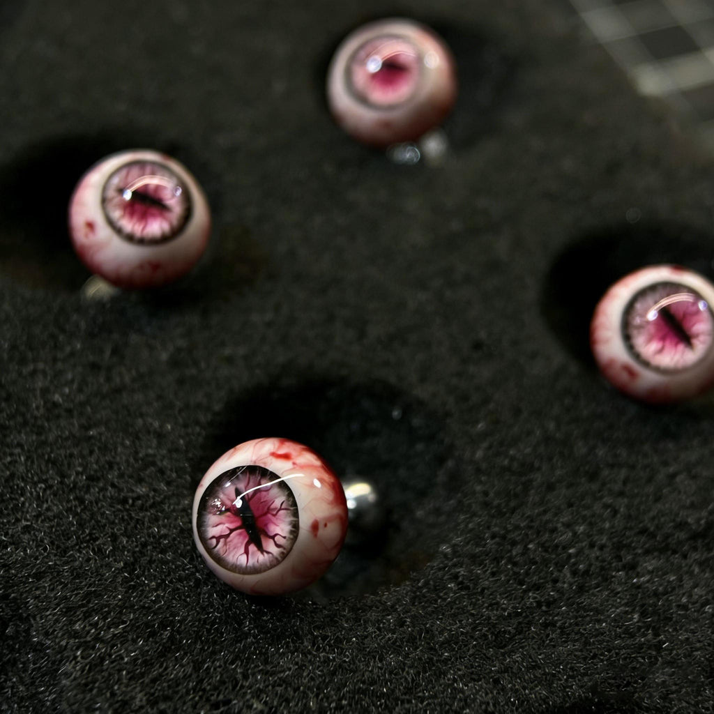 Cthulhu Eye - Nezuko Bloodline | Ear/Tongue/Lip Titanium Studs