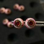 Cthulhu Eye - Upper Rank Six Daki & Gyutaro | Ear/Tongue Titanium Studs